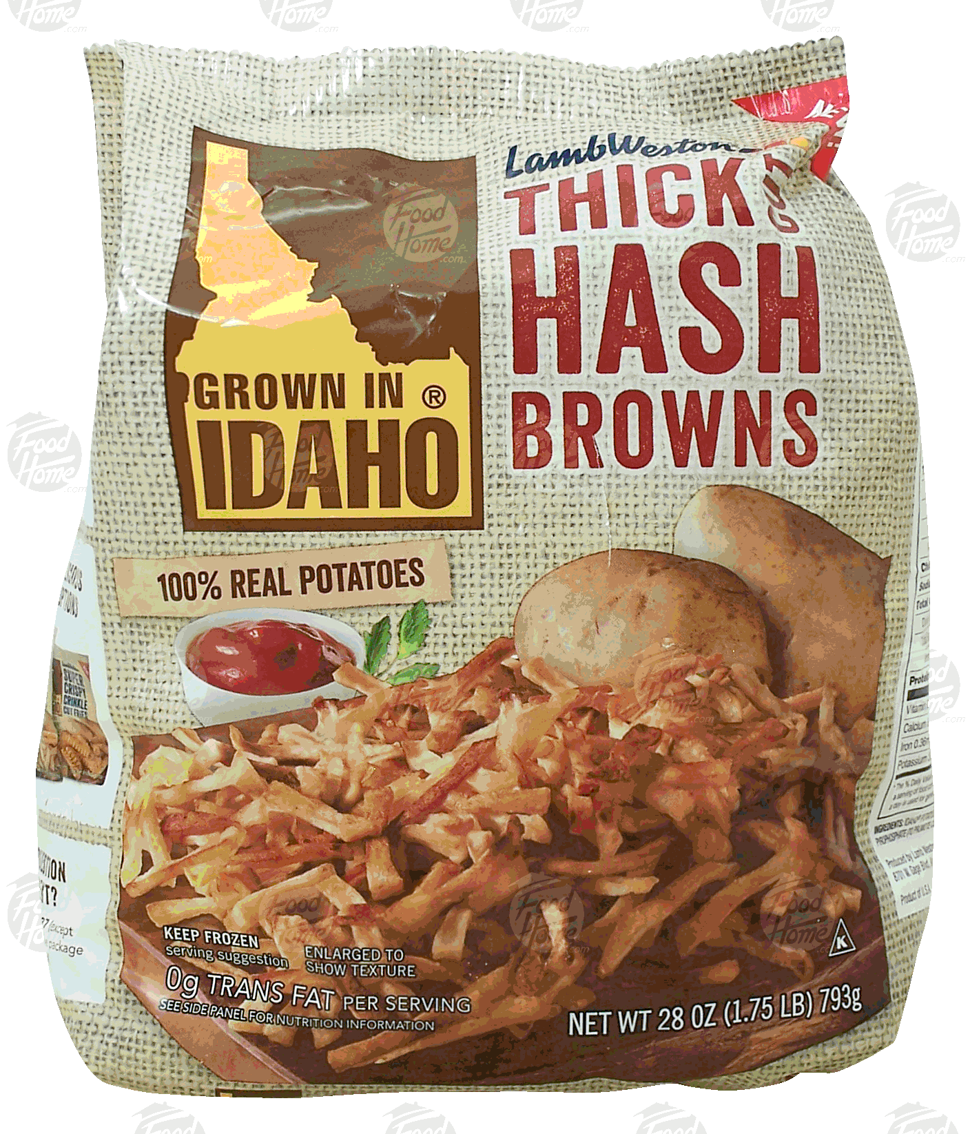 Lamb Weston&nbsp;Grown in Idaho&nbsp;thick cut hash browns, frozen Full-Size Picture